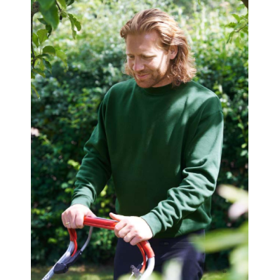 Sweatshirts med rund hals og logo