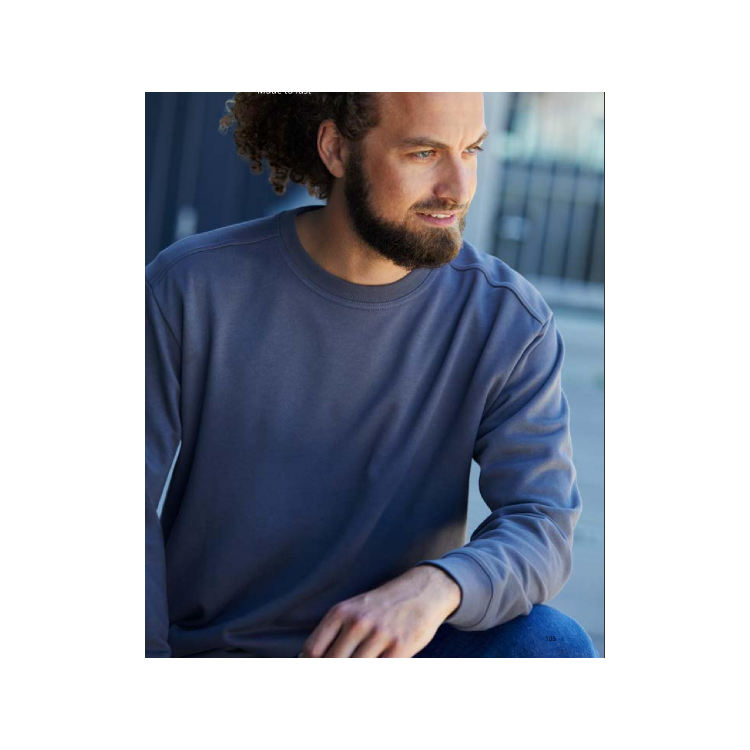 Pro Wear sweatshirts med rund hals med reklametryk og broderi
