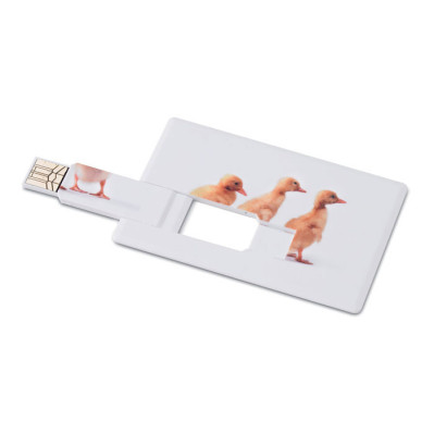 Kreditkort-USB 16GB med logo og tryk