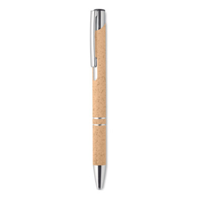Kuglepenne i 50% hvede / halm og  50% ABS materiale med tryk