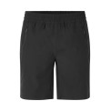 Sporty stretch shorts med logo og tryk