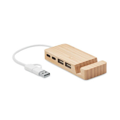 USB-porte på hub detalje