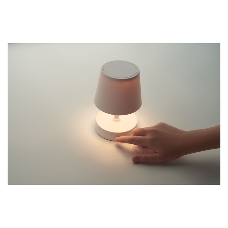 Genopladelig USB-bordlampe med LED med logo og tryk