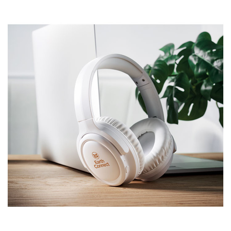 Trådløs hovedtelefon foldbar med mikrofon med logo og tryk