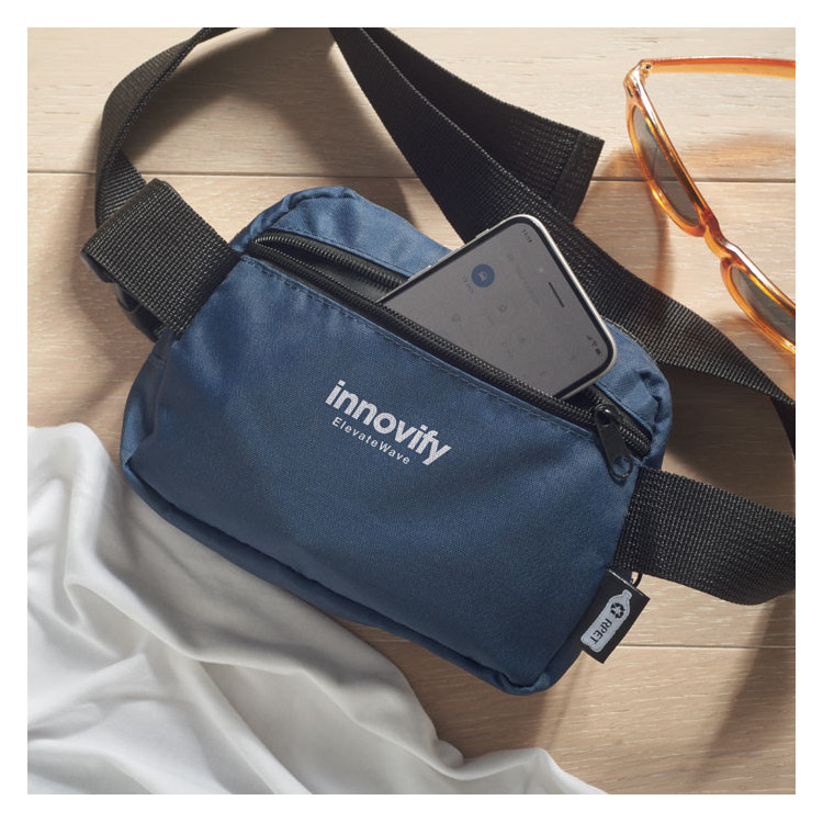 Mavetaske i PU med logo og tryk