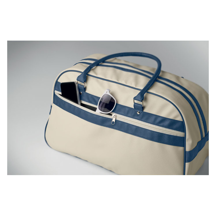 Sportstaske i PU med logo og tryk