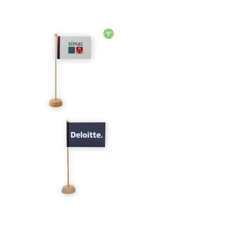 Bordflag med reklame logo og tryk