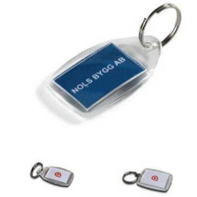 Acryl nøgleringe med logo og tryk