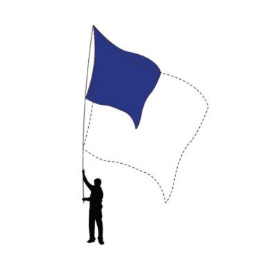 Sports flag med logo og tryk