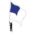 Sports flag med logo og tryk