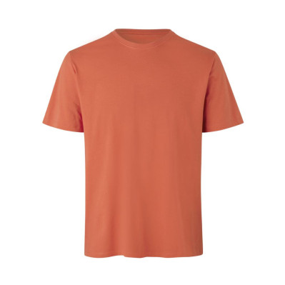 Økologisk t-shirts med logo tryk og broderi