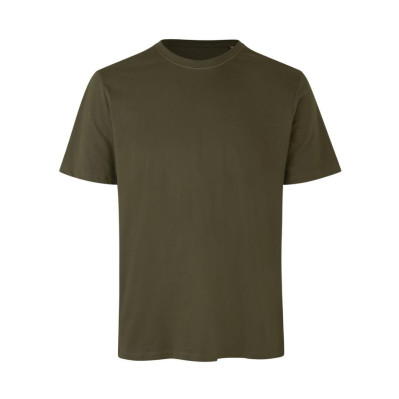 Økologisk t-shirts med logo tryk og broderi