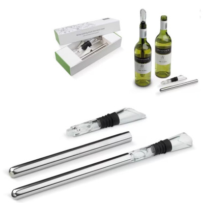 Elegant køleelement til vinflasker med logo og tryk