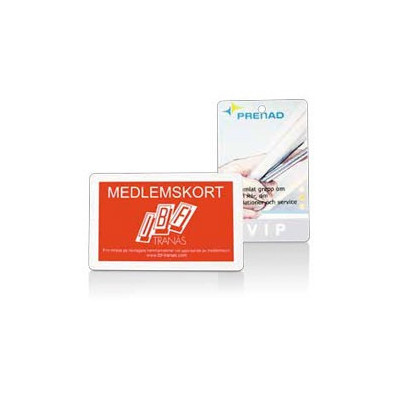 Plastkort med logo tryk - Plastic card