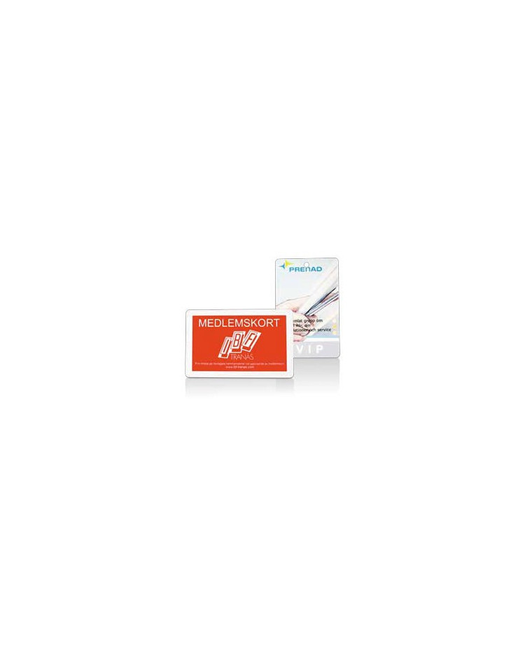 Plastkort med logo tryk - Plastic card