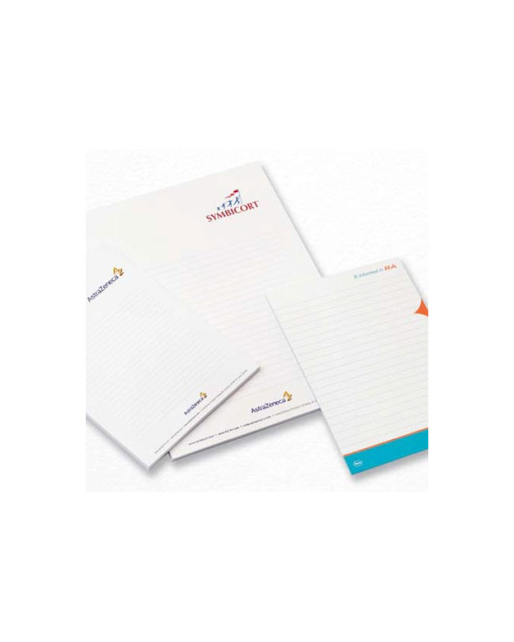 Konferenceblokke med logo tryk