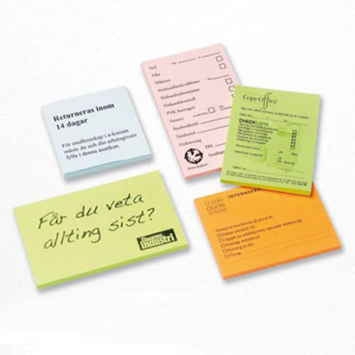 Memoblokke med logo tryk
