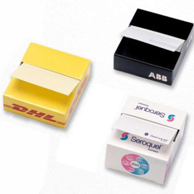 Zig-Zag memoblokke med logo tryk