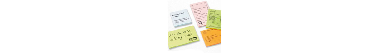 Memoblokke med tryk - Detail Reklame A/S