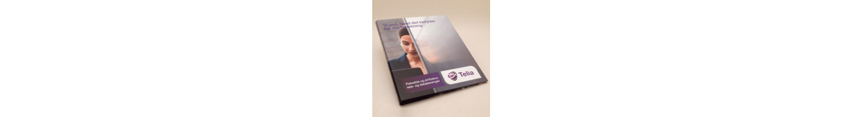 Ringbind, mapper og plast charteques med tryk - Detail Reklame A/S - Visitkort, Brevpapir, Kuverter, Tilbudsmapper, Stempler