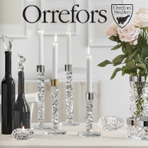 Orrefors produkter med reklamegaver firmagaver