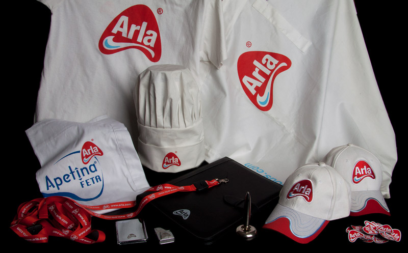 Arla - reklamegaver med logo tryk