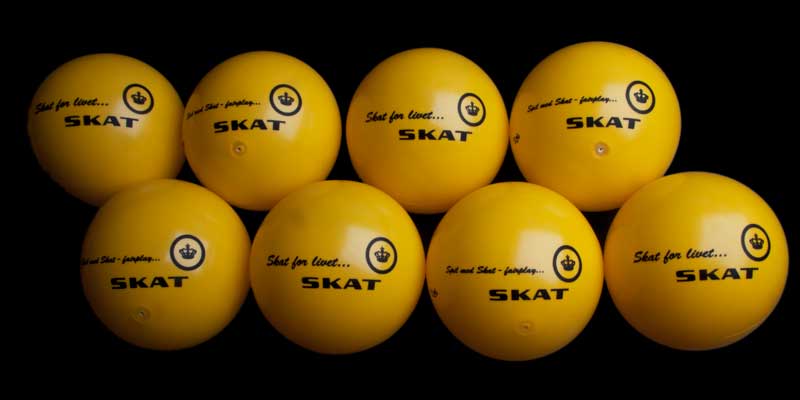 Plastikbolde med logo tryk