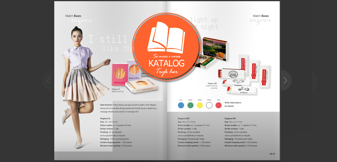 Tændstikæske katalog