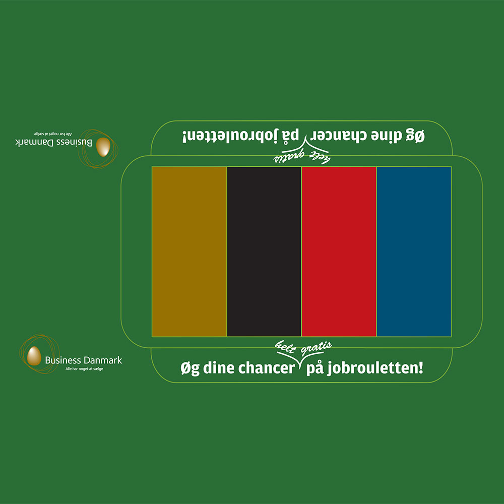 Roulette messedug med reklametryk