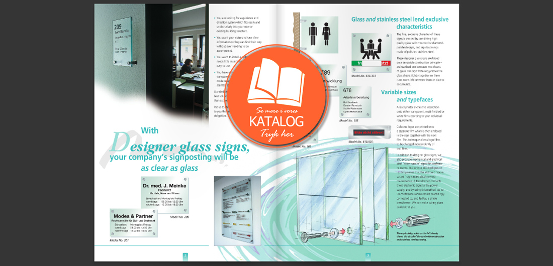 Glasskilte katalog