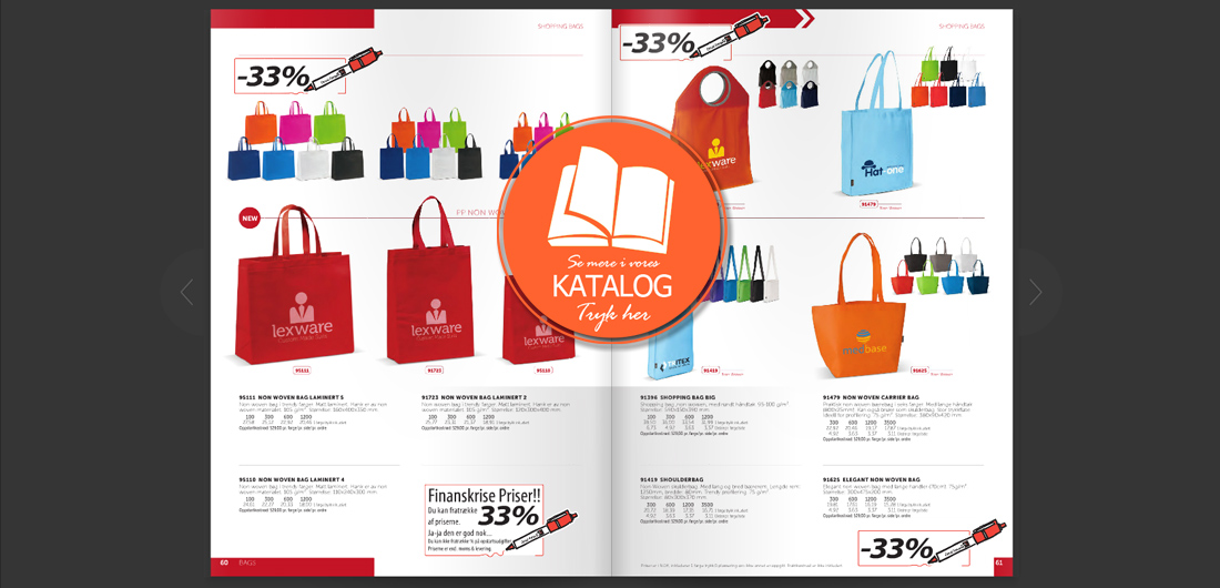 Muleposer med logo tryk - kataloget