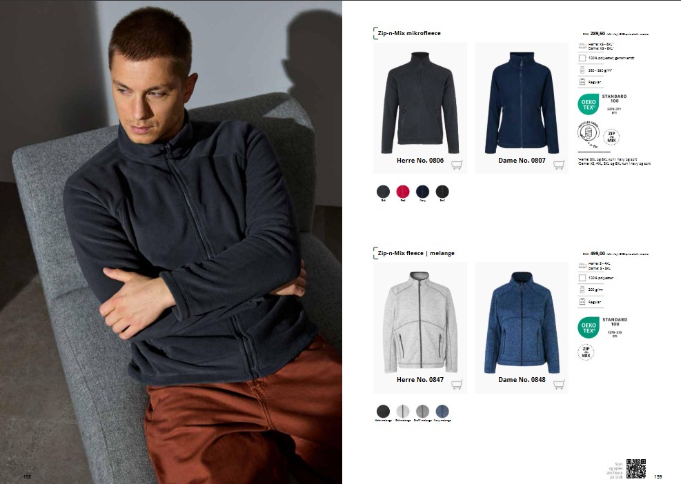 Fleesejakke med logo katalog