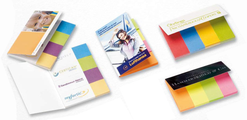 Pagemarkers med logo tryk