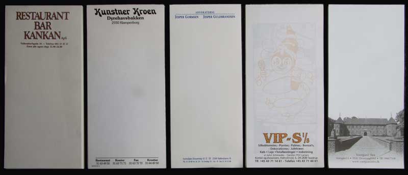 Regningsblokke med logo tryk