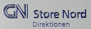 Speciel ståltrykt logo