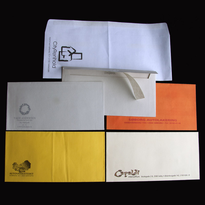 Special kuverter med logo tryk Special kuverter med logo tryk